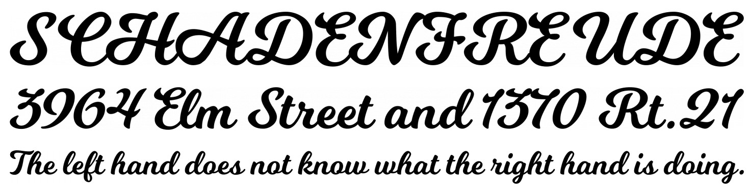 Milkshake Free Typeface Font View