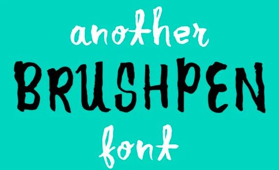 Another Brush Font