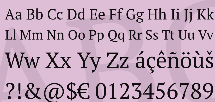 PT Serif Font View