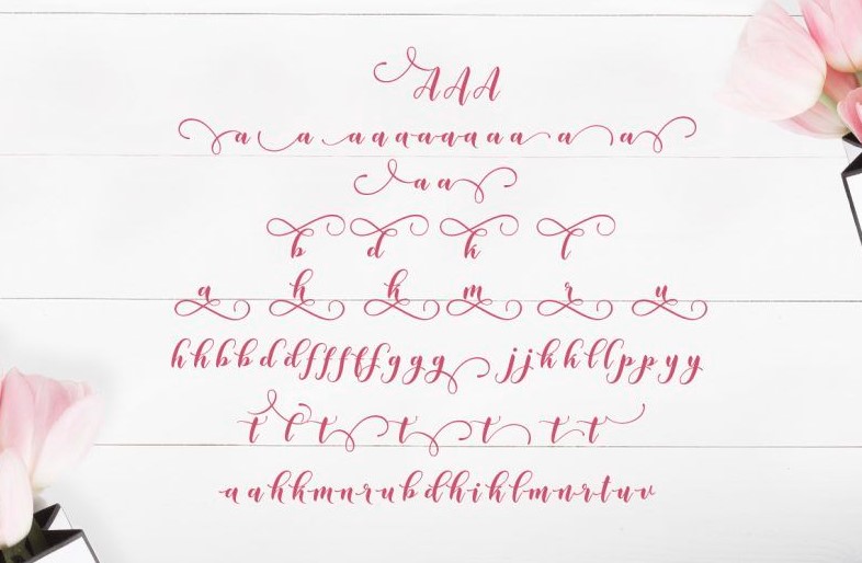 Srikandy Script Font View