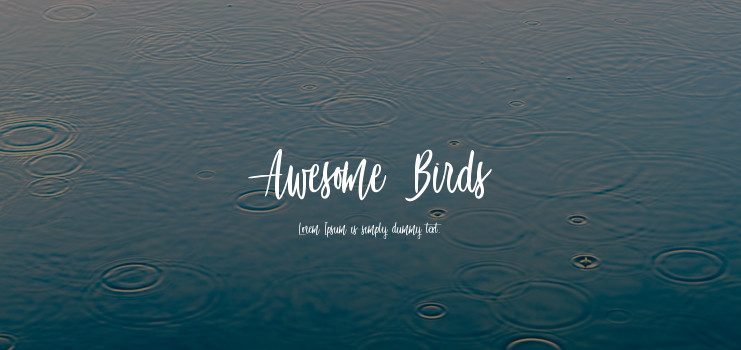 Awesome Bird Font