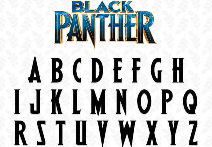 Black Panther Font View