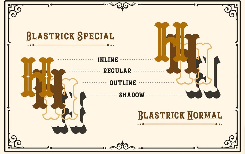 Blastrick Font View