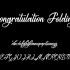 Congratulation Font View
