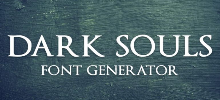 Dark Souls Font