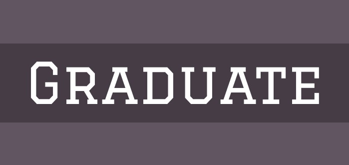 Graduate Font Free Download