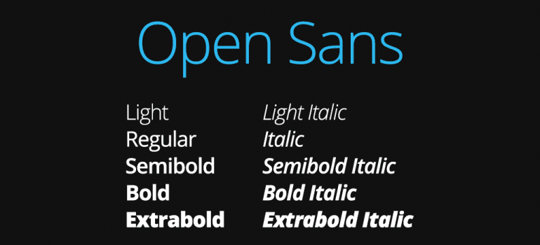 Open Sans Font
