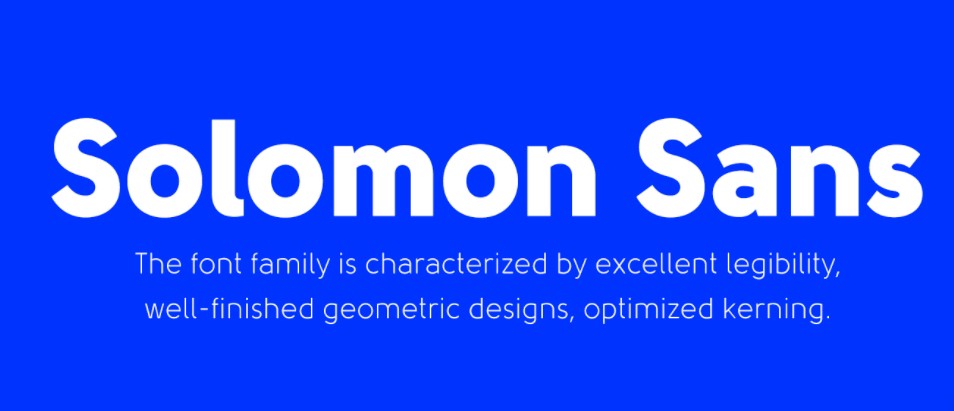 Solomon Sans Font View