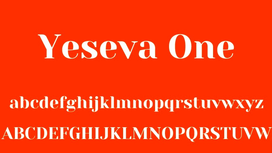 Yeseva One Font View