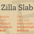 Zilla Slab Font
