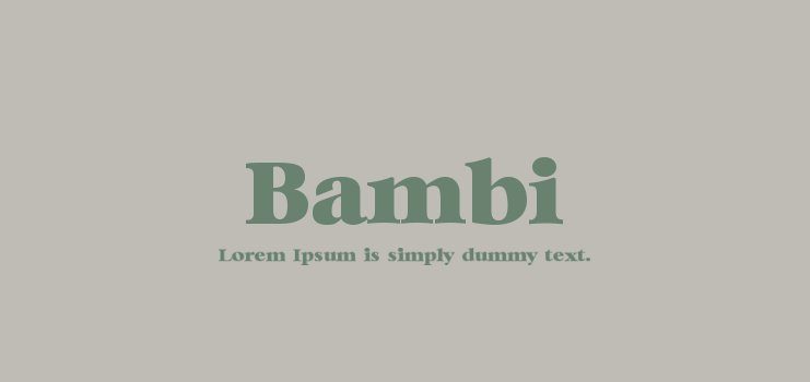 Bambi Font