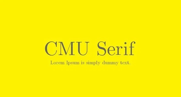 CMU Serif Font