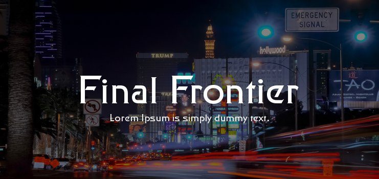 Final Frontier Font