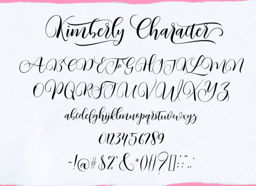Kimberly Font View