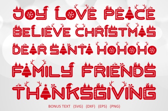 Love Santa Font View
