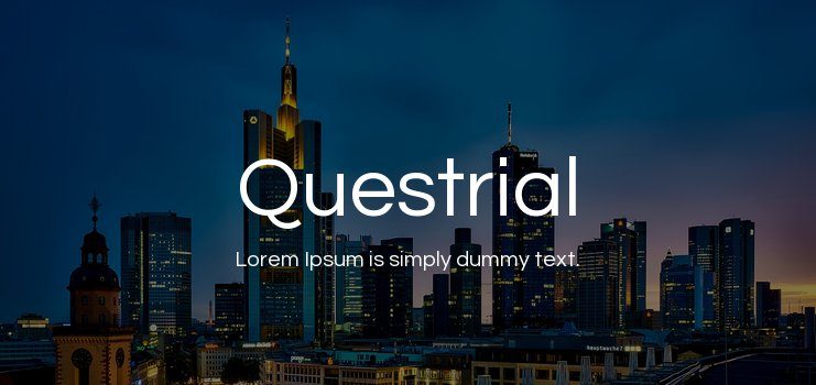 Questrial Font