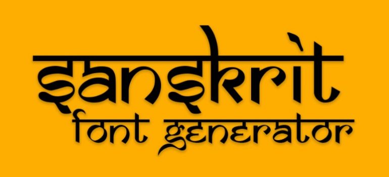 Sanskrit Font