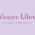 Vesper Libre Font