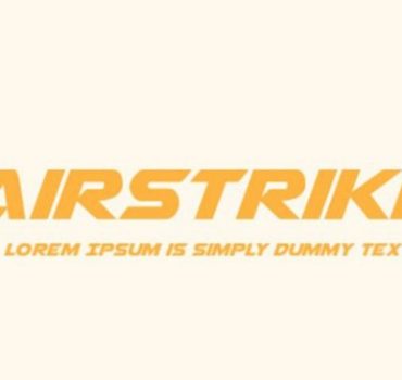 Airstrike Font