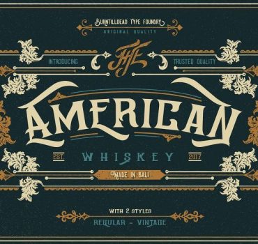 American Whiskey Font