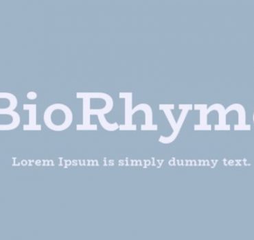 Biorhyme Font