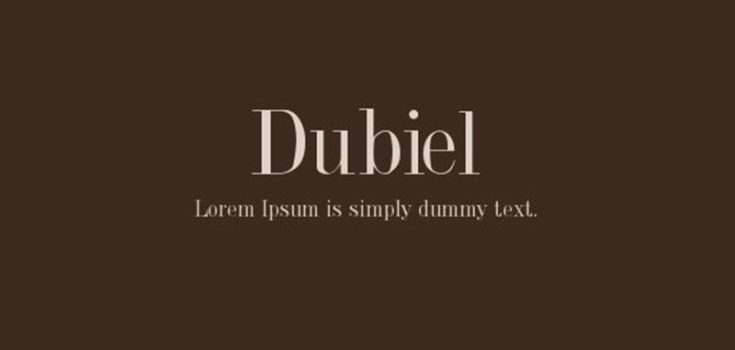 Dubiel Font
