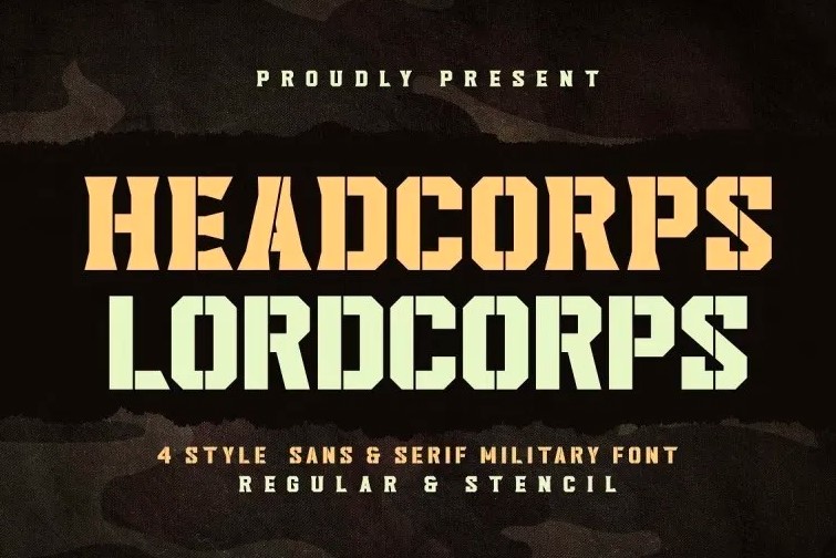 Headcorps Font View