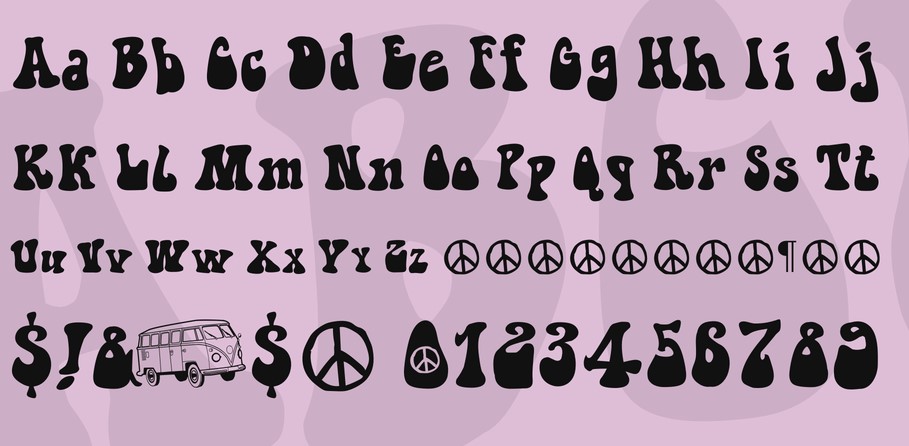 Hippie Font View