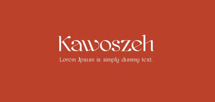 Kawoszeh Font