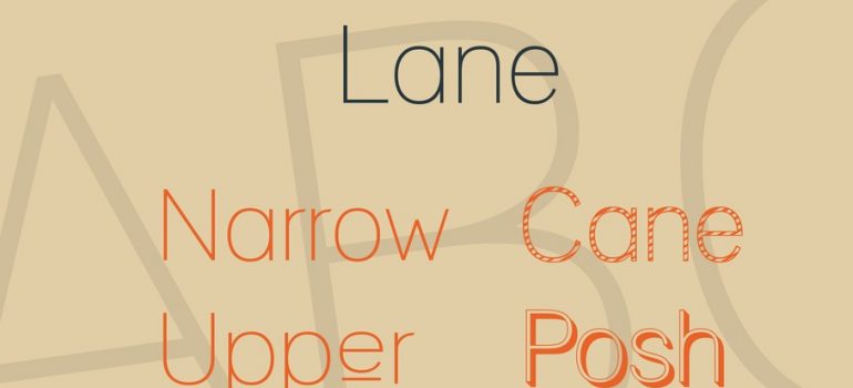 Lane Font