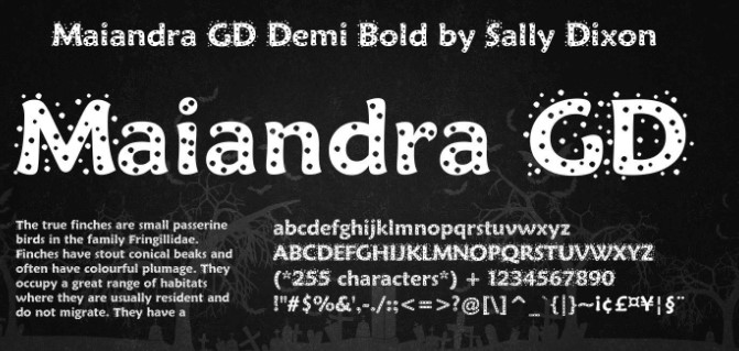 Maiandra Font