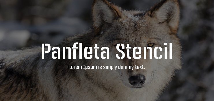 Panfleta Stencil Font