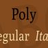 Poly Font