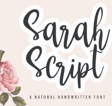 Sarah Script font
