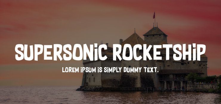 Supersonic Rocketship Font