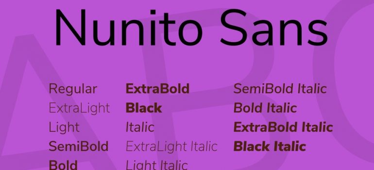 Nunito Sans Font