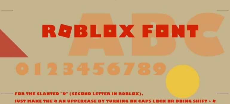 Roblox Font