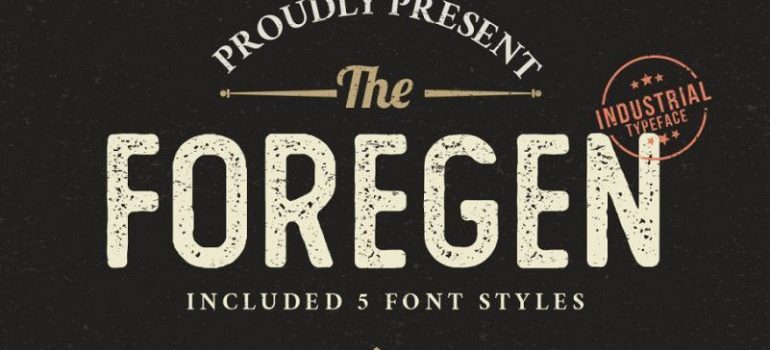 The Foregen Vintage Font