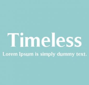 Timeless Font
