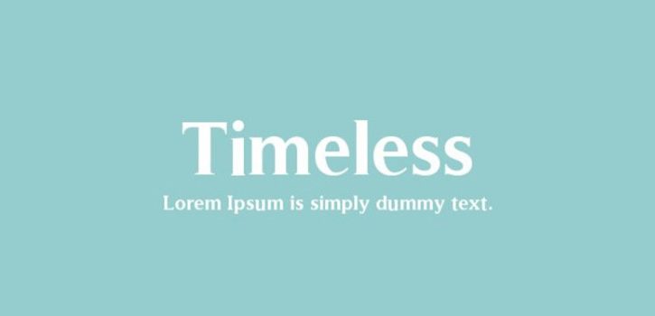 Timeless Font