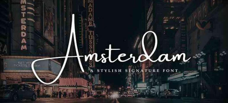 Amsterdam Signature Font