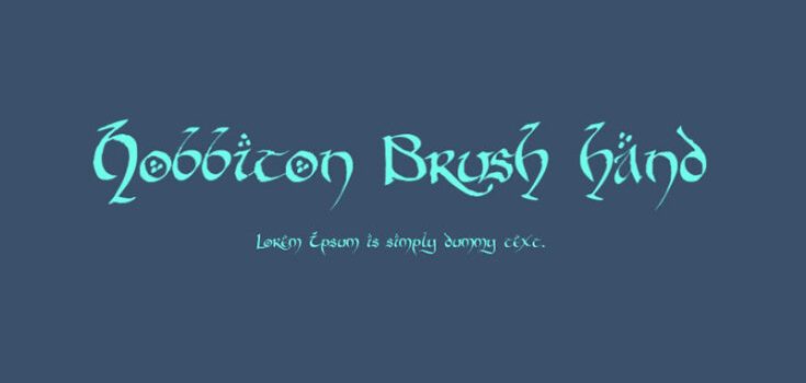 Hobbiton Brush Hand Font