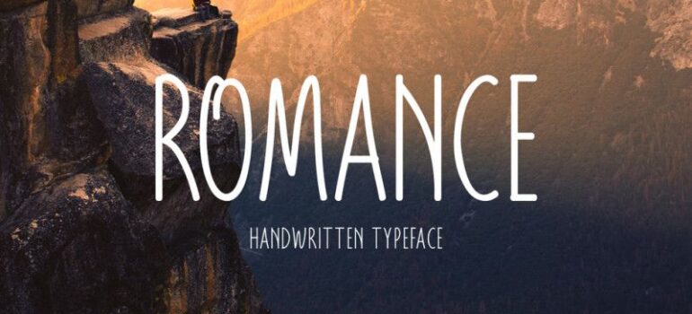 Romance Font