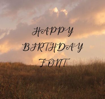 Happy Birthday Font