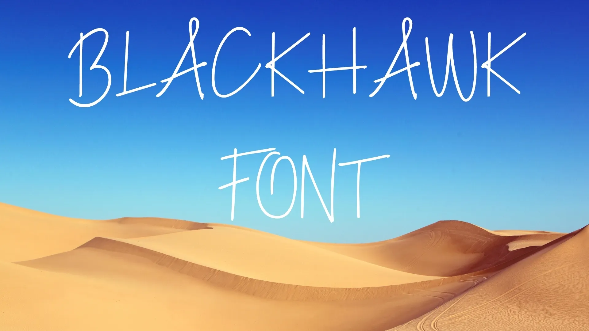 Blackhawk Font