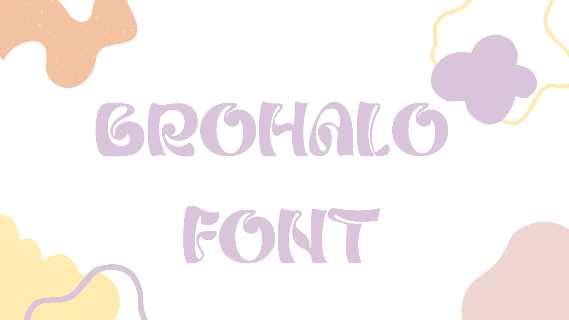 Brohalo Font
