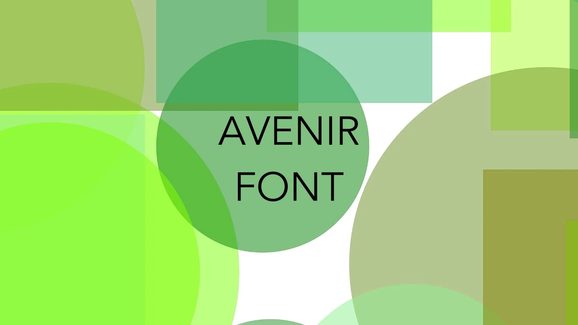 Avenir Font