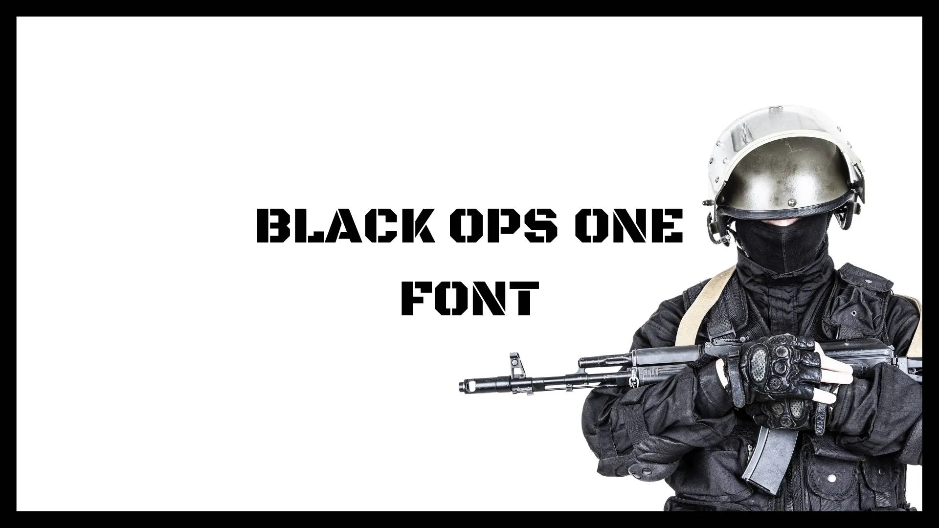 Black Ops One Font