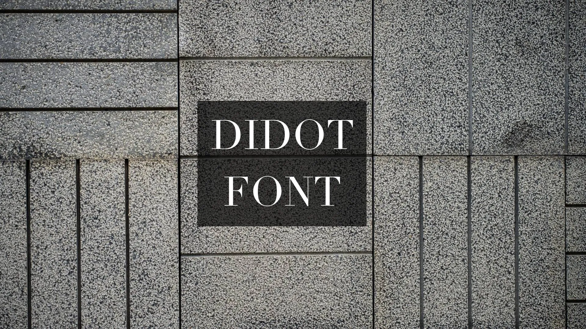 Didot Font
