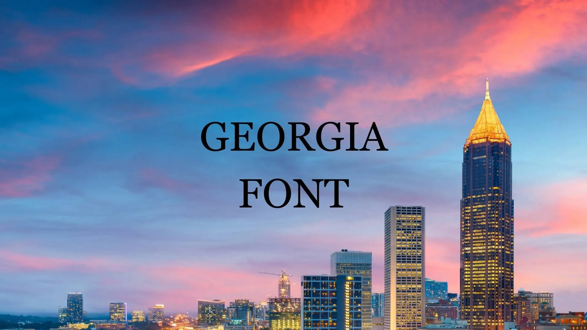 Georgia Font